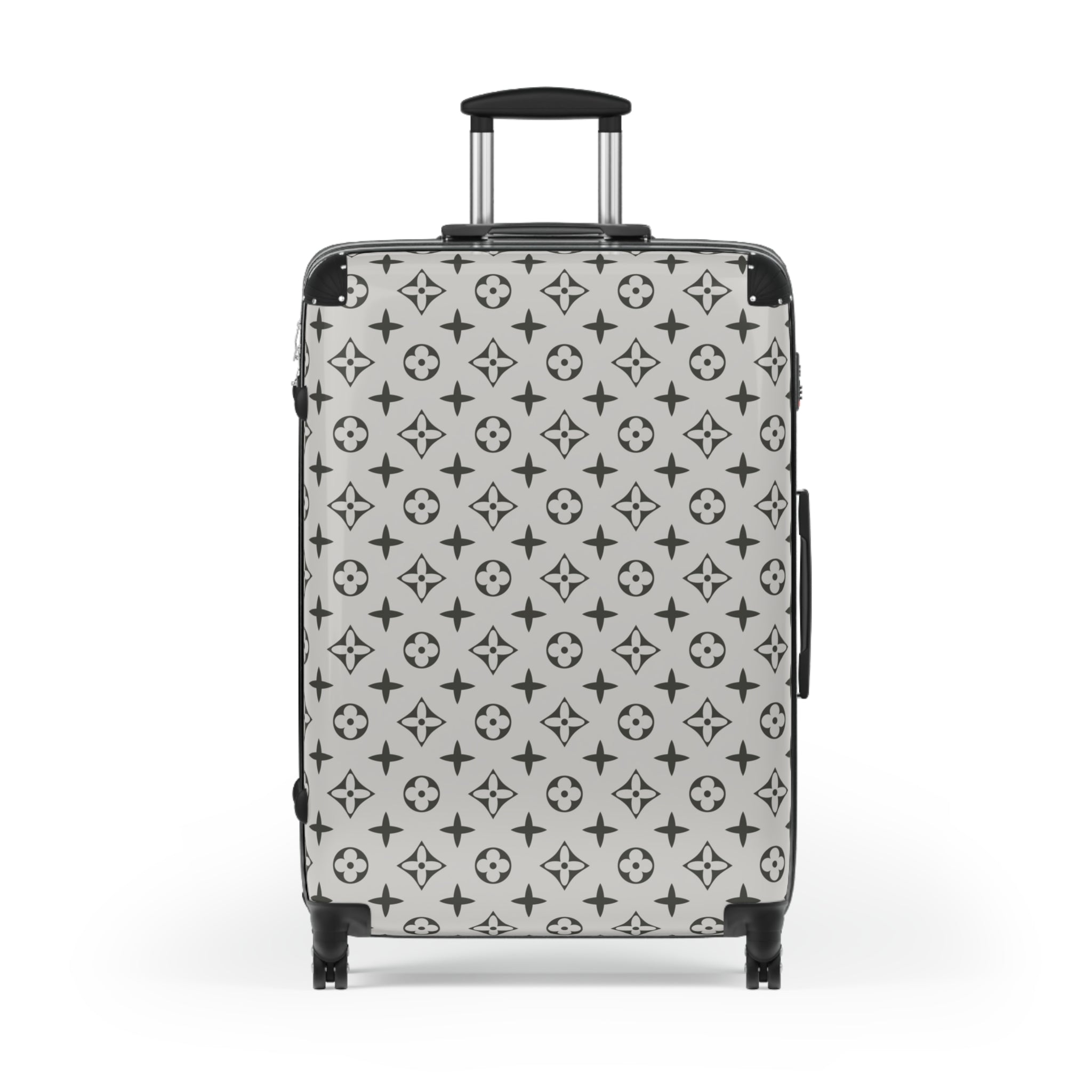 Abby Travel Collection Large Grey Icon Suitcase, Hard Shell Luggage, Rolling Suitcase for Travel, Carry On Bag Bags Large-Black The Middle Aged Groove