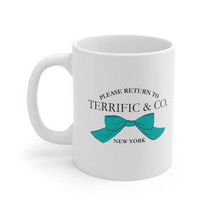 Terrific and Co. (Bow) White 11oz Coffee Mug, Coffee Mug for Her, Gift For Her Mug  The Middle Aged Groove