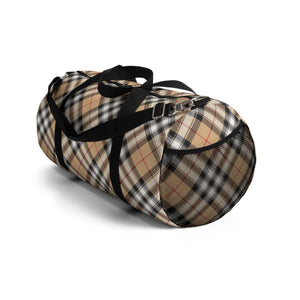 Groove Fashion Collection in Plaid (Red Stripe) Duffel Bag, Travel and Overnight Bag