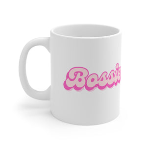 Bossie (Barbie) Funny Female Empowerment White 11oz Coffee Mug, Coffee Mug for Her, Gift For Her