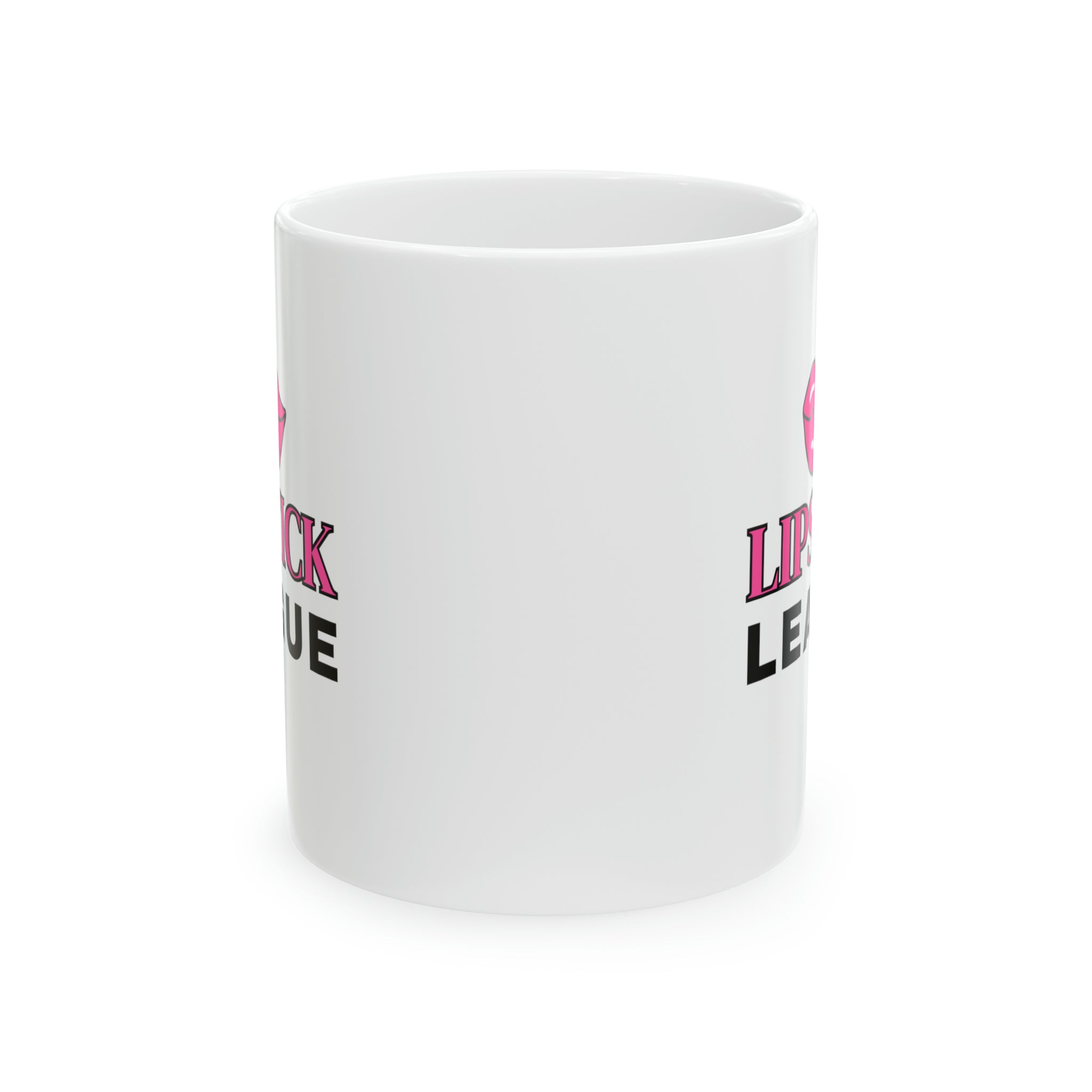 Lipstick League (Pink Lips) 11oz Coffee Mug, Makeup Themed Coffee Mug, Beauty Business Mug Mug  The Middle Aged Groove