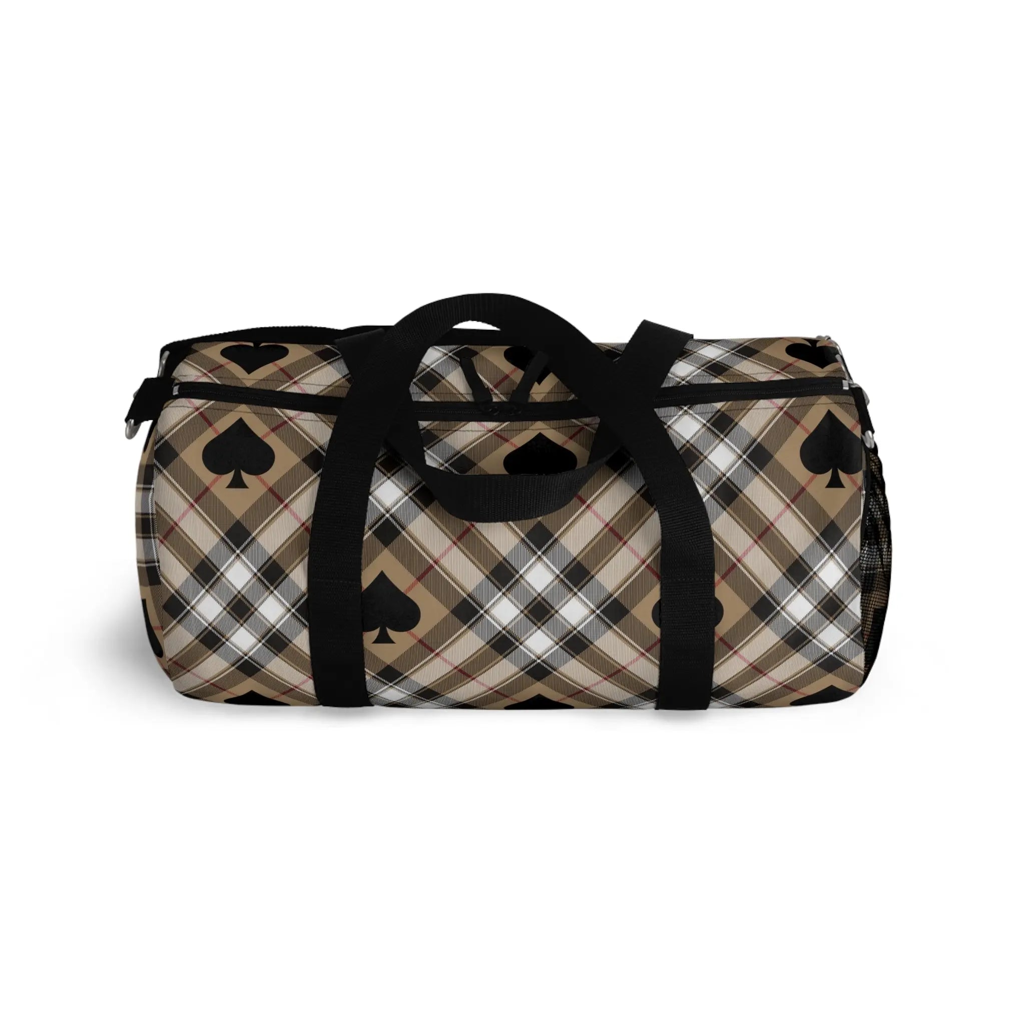  Abby Beige Ace of Spades Duffel Bag, Travel and Overnight Bag Bags