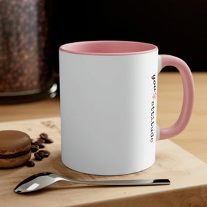 BITCH IN BLOOM (Pink) Accent Coffee Mug, 11oz - The Middle Aged Groove