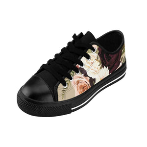  BOHO STAY WILD (Dark Bloom) Beige Women's Low Top Canvas Shoes Shoes