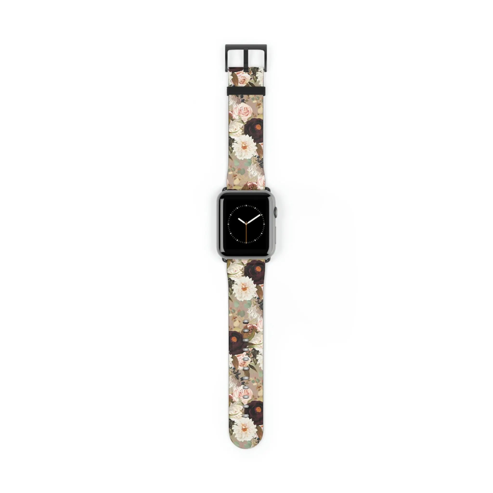  BOHO Stay Wild (Dark Bloom) Beige Watch Band for Apple Watch Watch Bands42-45mmBlackMatte