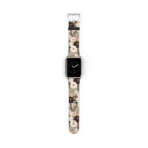  BOHO Stay Wild (Dark Bloom) Beige Watch Band for Apple Watch Watch Bands38-41mmSilverMatte
