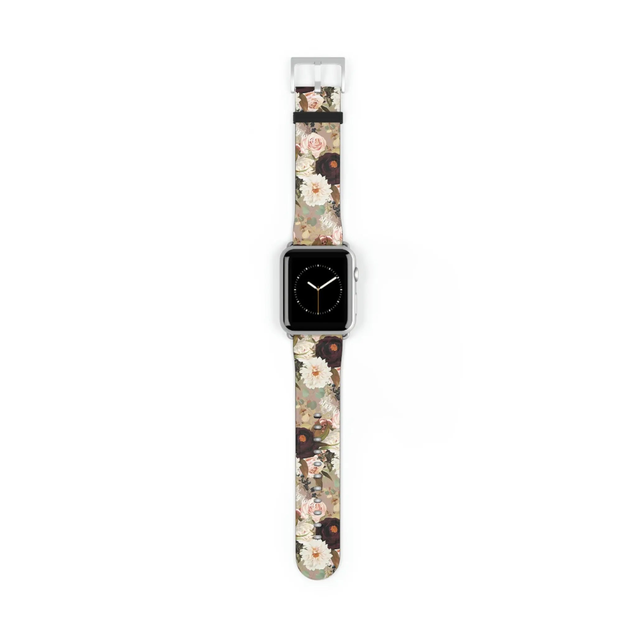  BOHO Stay Wild (Dark Bloom) Beige Watch Band for Apple Watch Watch Bands42-45mmSilverMatte