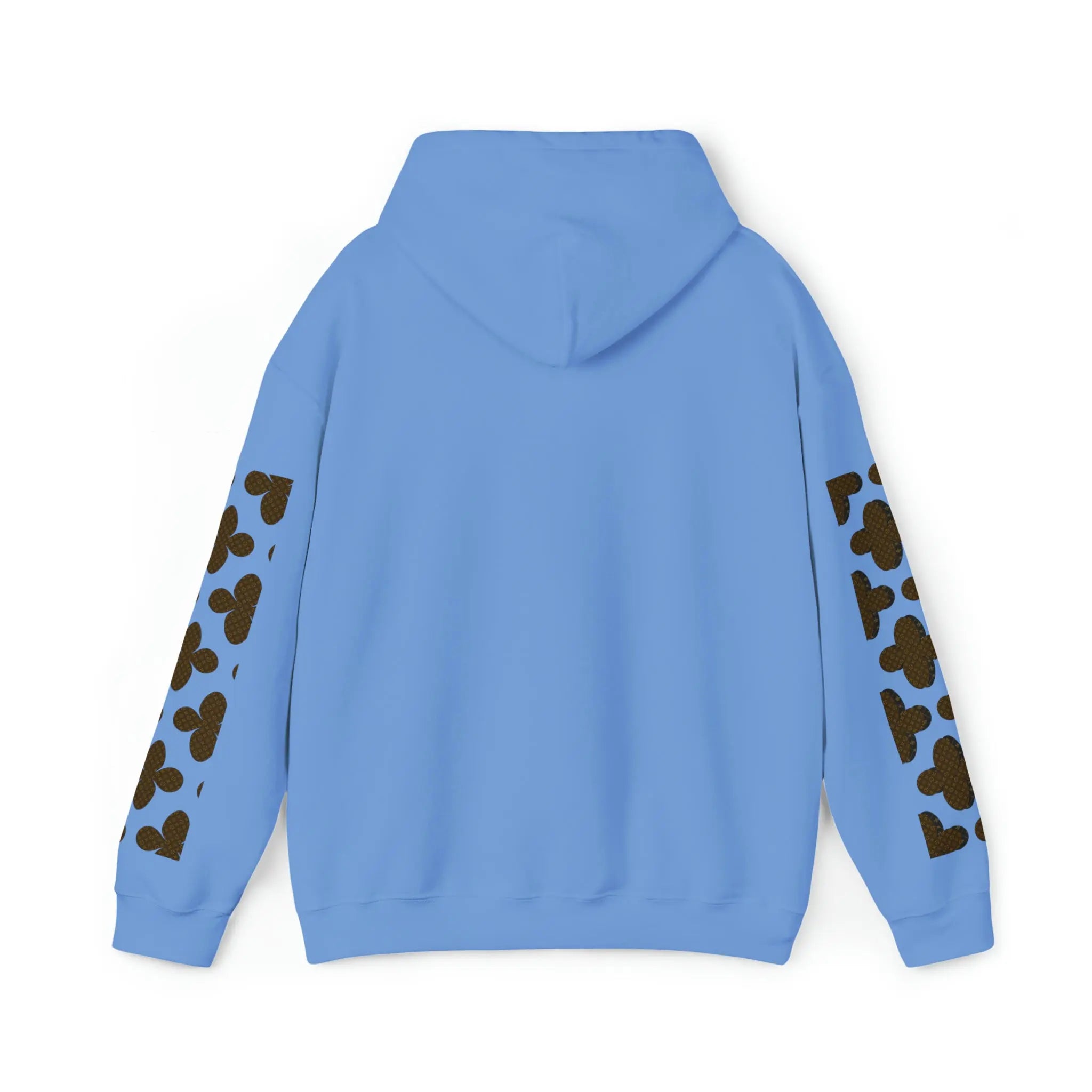  Brown Icons Flower with Sleeve Print Unisex Heavy Blend Hooded Sweatshirt Hoodie