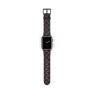  Designer Collection Check Mate (Black) Watch Band for Apple Watch Accessories38-41mmBlackMatte