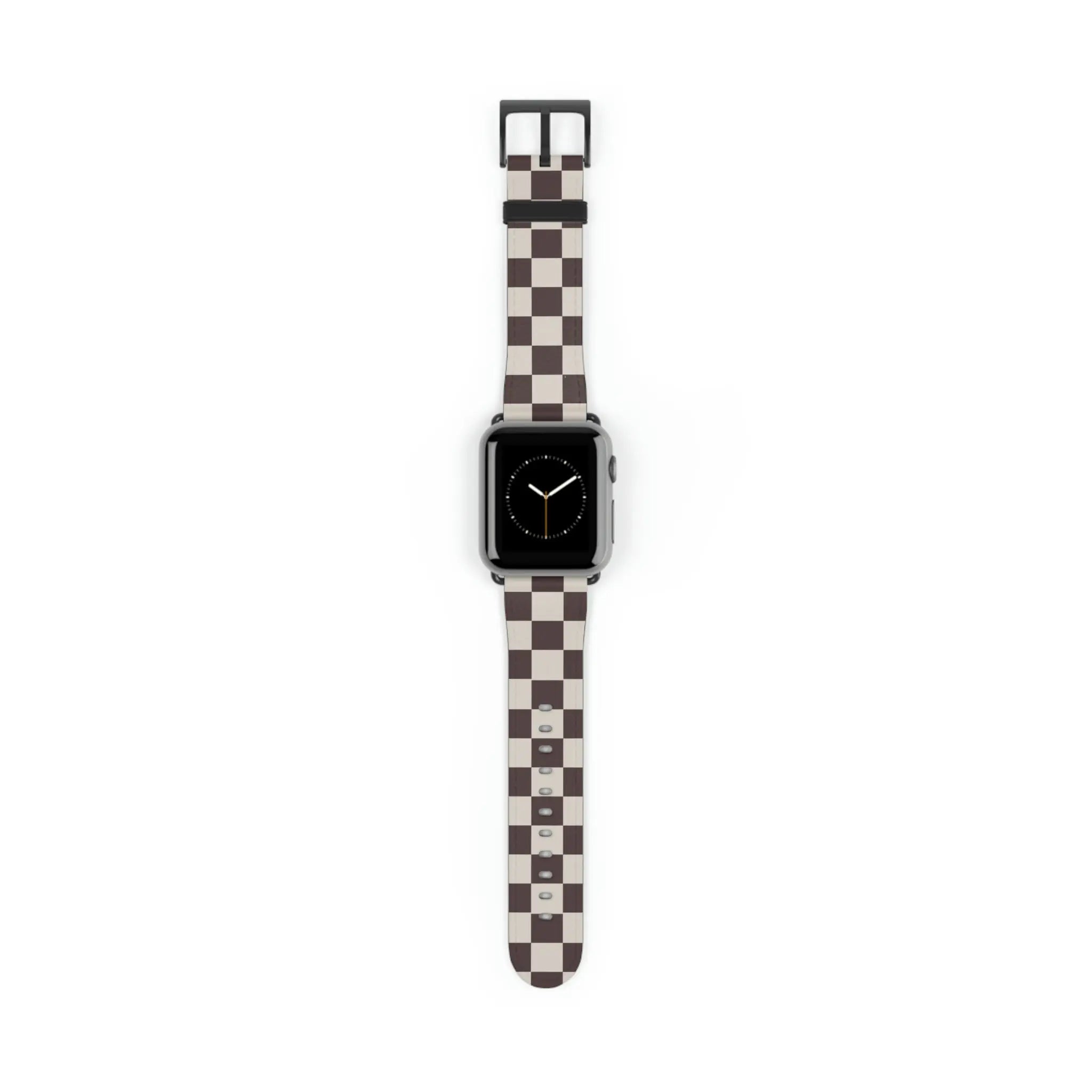  Designer Collection Check Mate (Brown) Watch Band for Apple Watch Watch Band38-41mmBlackMatte