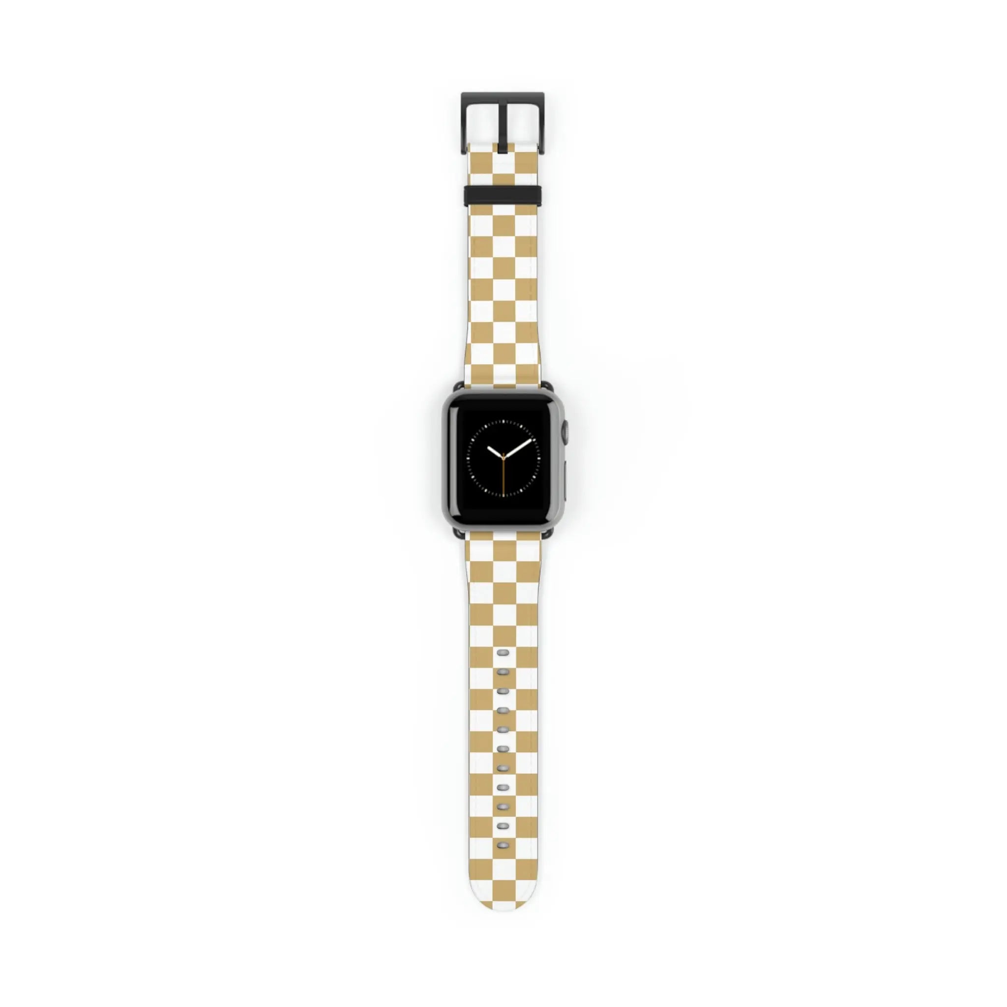  Designer Collection Check Mate (Gold) Watch Band for Apple Watch Accessories38-41mmBlackMatte