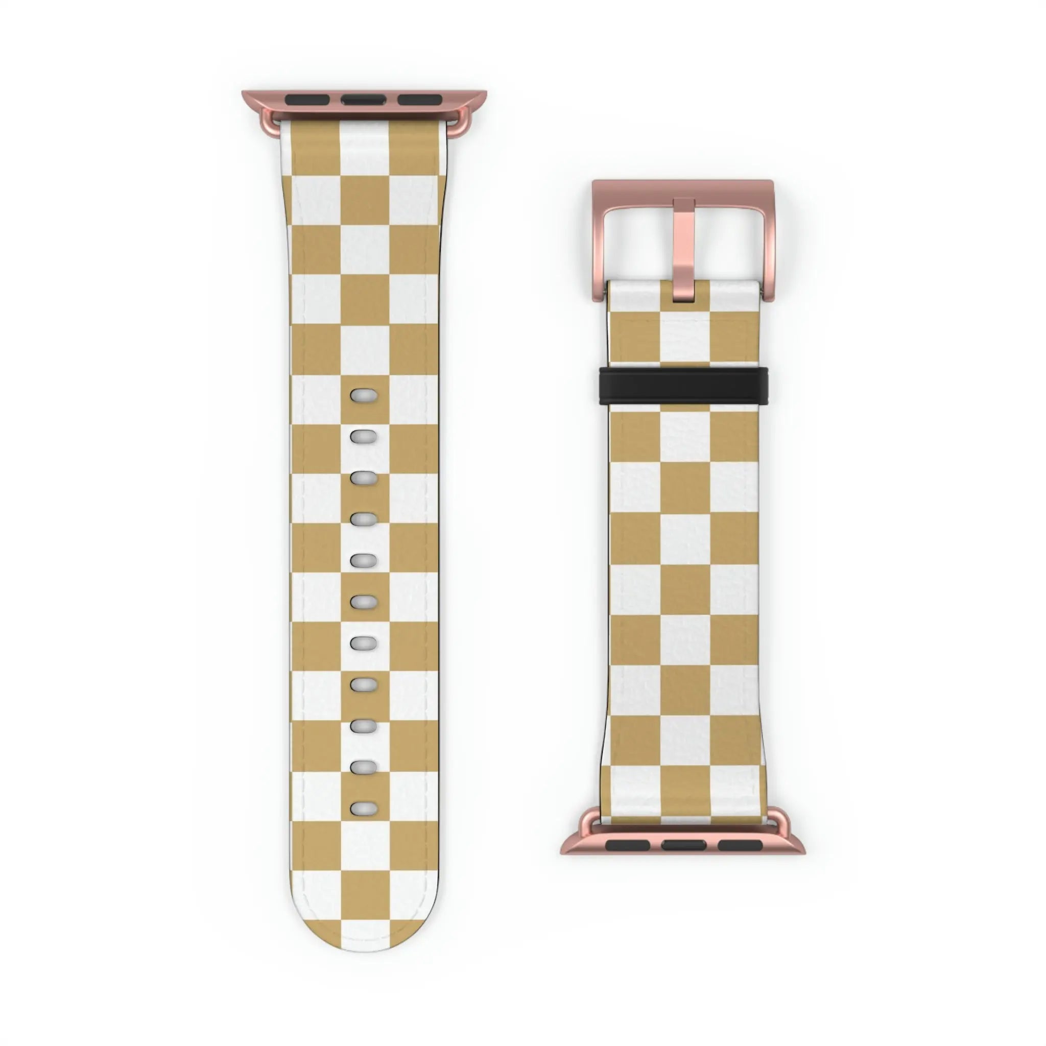  Designer Collection Check Mate (Gold) Watch Band for Apple Watch Accessories