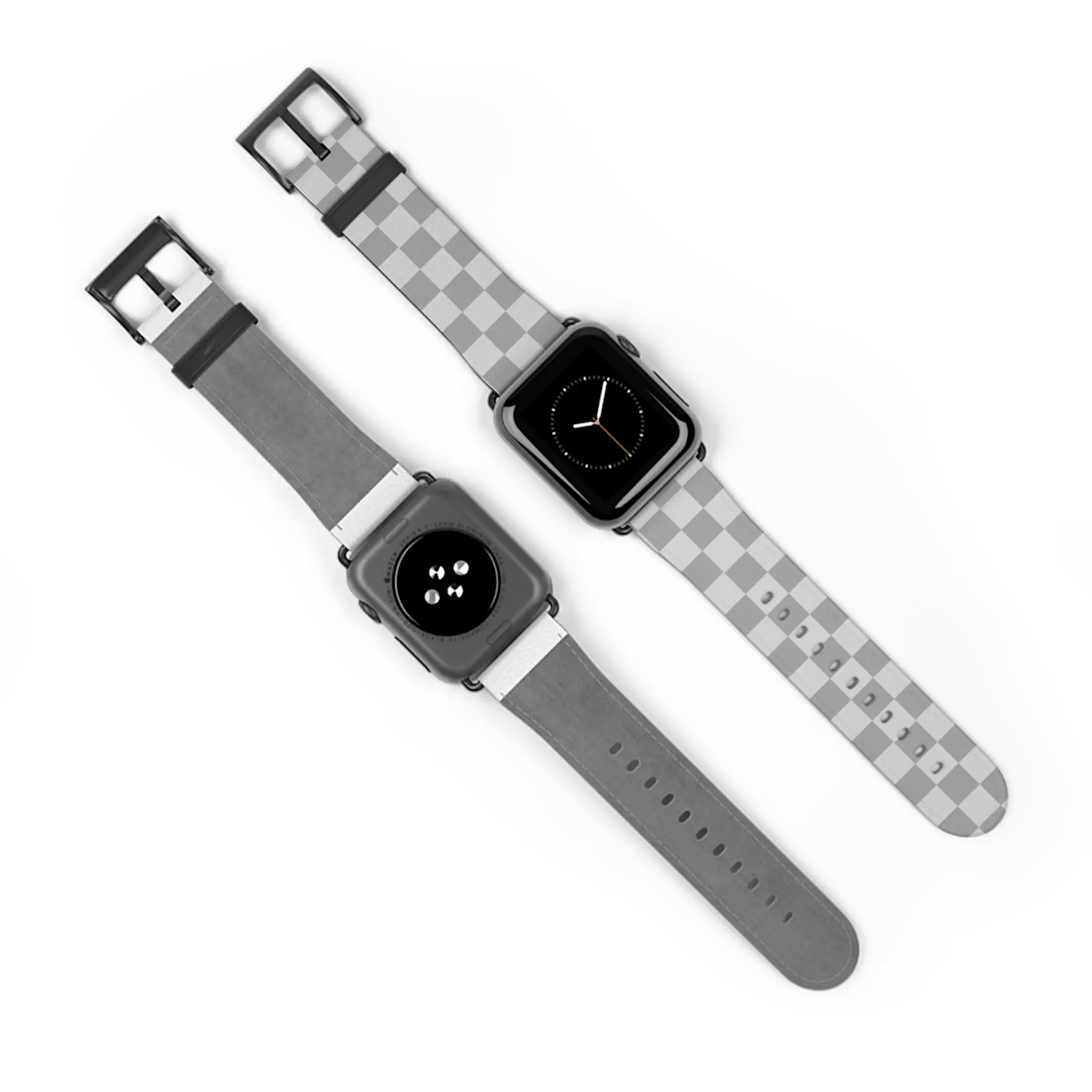  Designer Collection Check Mate (Grey) Watch Band for Apple Watch Watch Bands