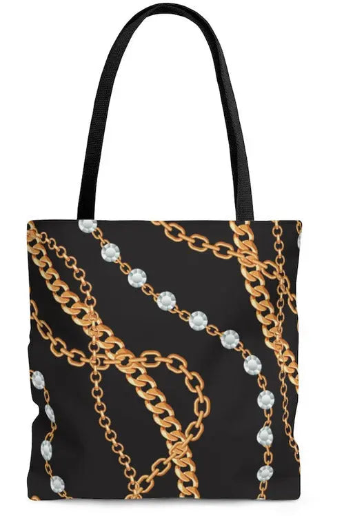 Designer Collection (Chains + Diamonds) Tote Bag