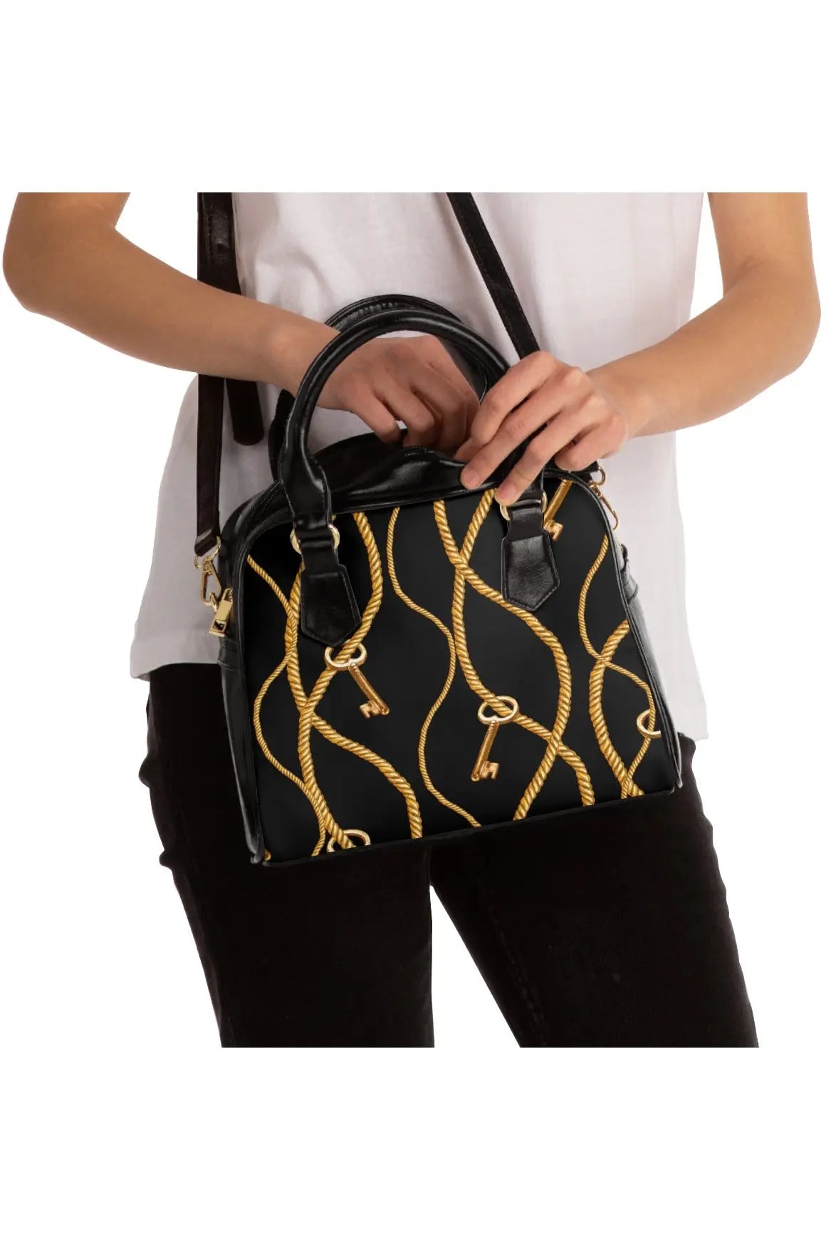 Designer Collection (Chains + Keys) Shoulder Handbag