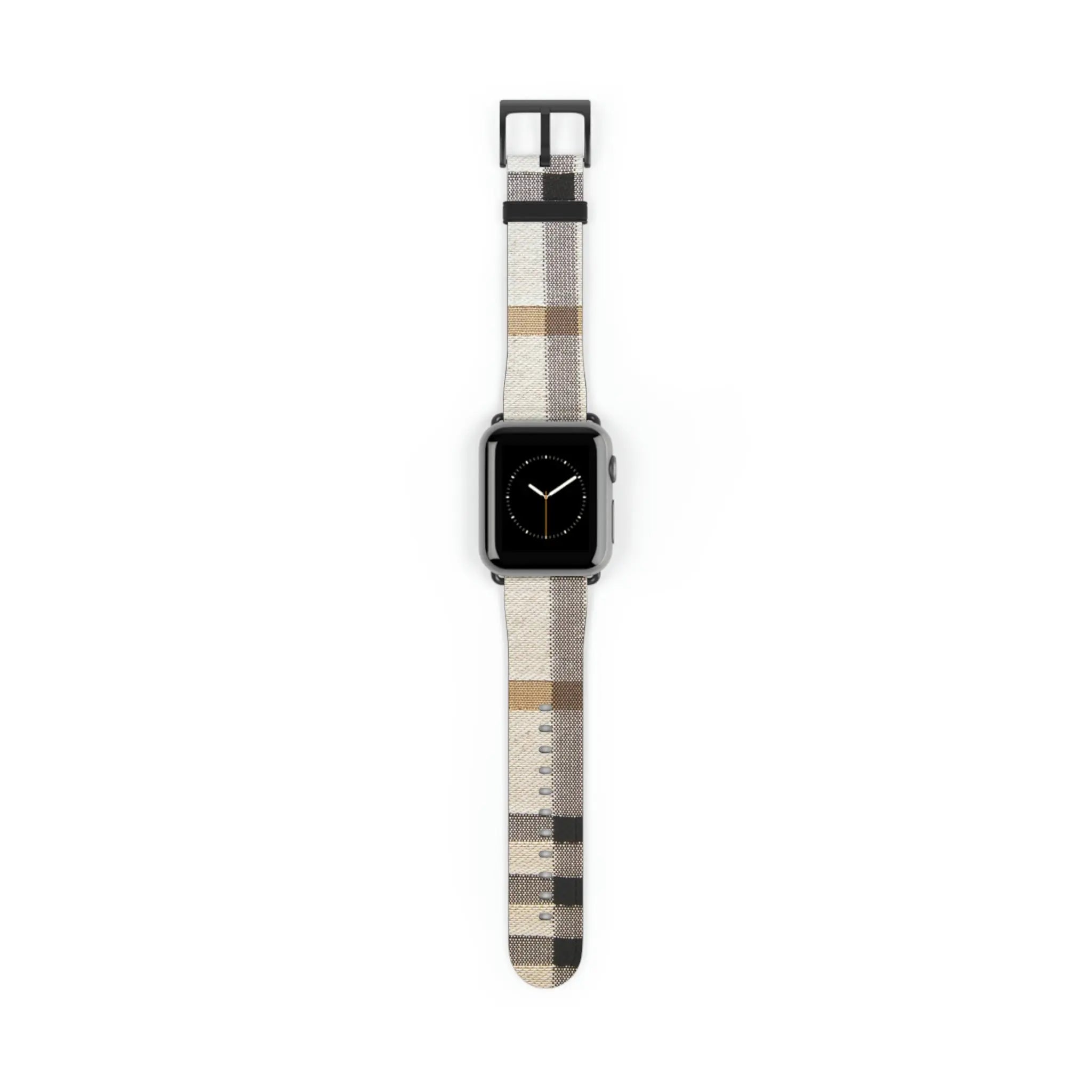  Designer Collection in Plaid (Beige) Watch Band for Apple Watch Watch Bands38-41mmBlackMatte