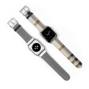  Designer Collection in Plaid (Beige) Watch Band for Apple Watch Watch Bands