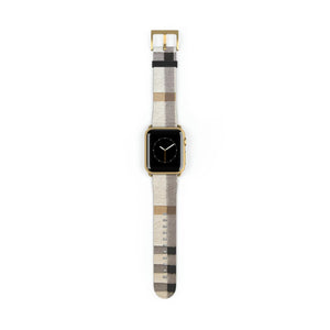 Designer Collection in Plaid (Beige) Watch Band for Apple Watch Watch Bands38-41mmGoldMatte