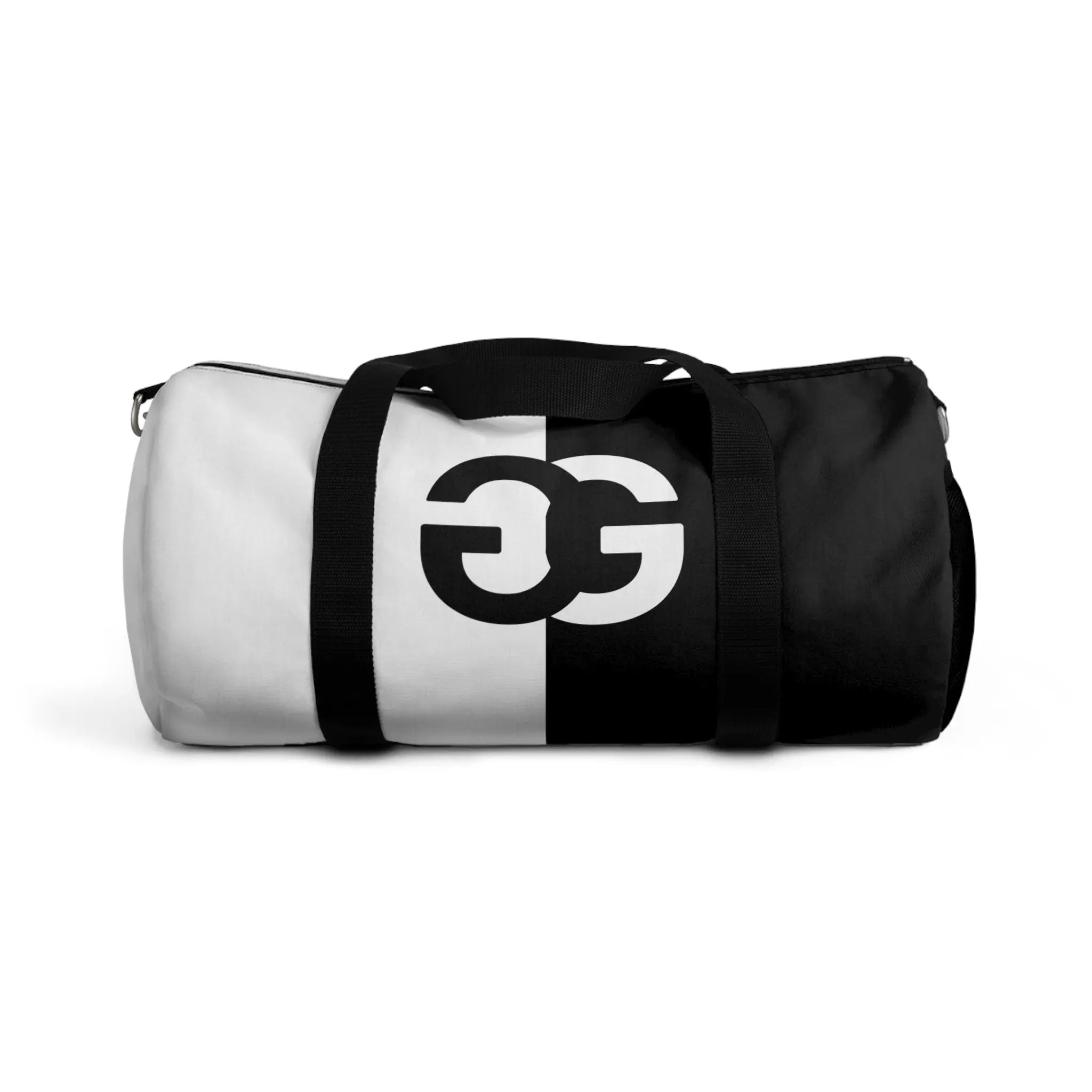  G is for Groove (Black and White) Duffel Bag Bags