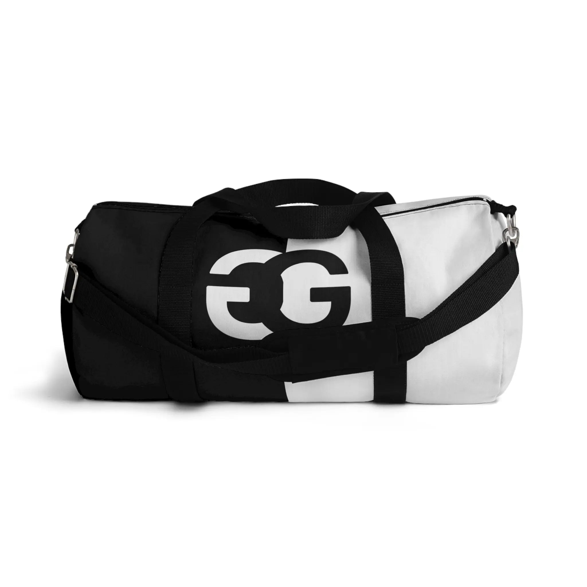  G is for Groove (Black and White) Duffel Bag Bags
