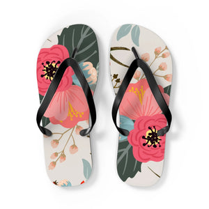  Groove Collection Hello Hawaii Flower Flip Flops ShoesLBlacksole