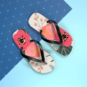  Groove Collection Hello Hawaii Flower Flip Flops Shoes