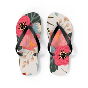  Groove Collection Hello Hawaii Flower Flip Flops ShoesMBlacksole