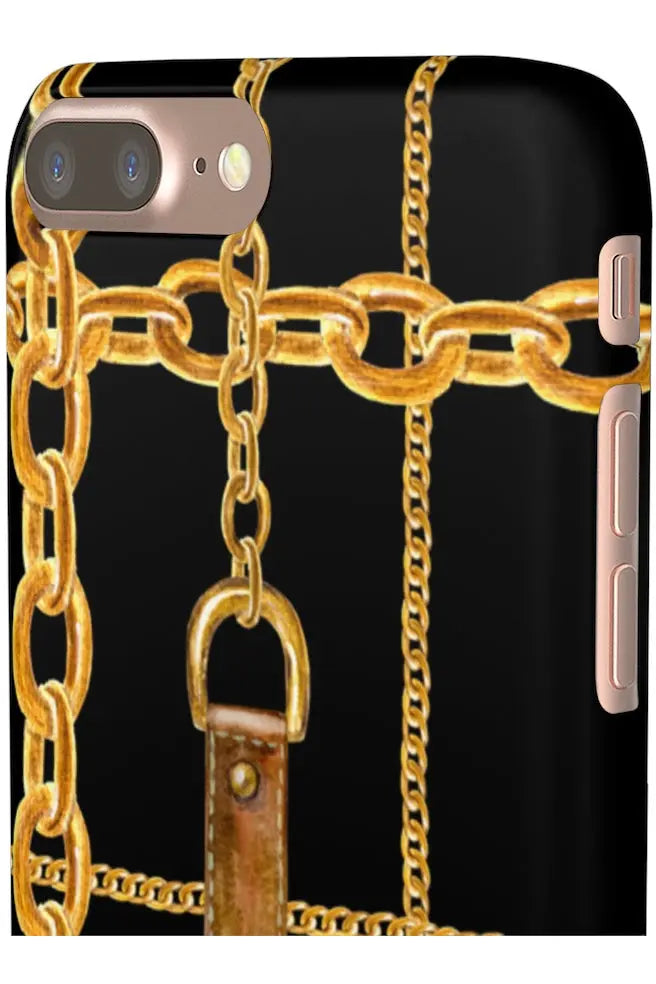 Groove Designer Collection (Chains + Leather + Buckles) Snap Phone Case