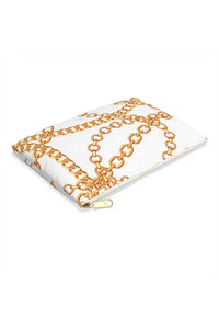 Groove Designer Collection (Chains for Days on White) Makeup Accessory Pouch