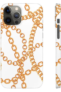 Groove Designer Collection (Chains for Days on White) Snap Phone Case
