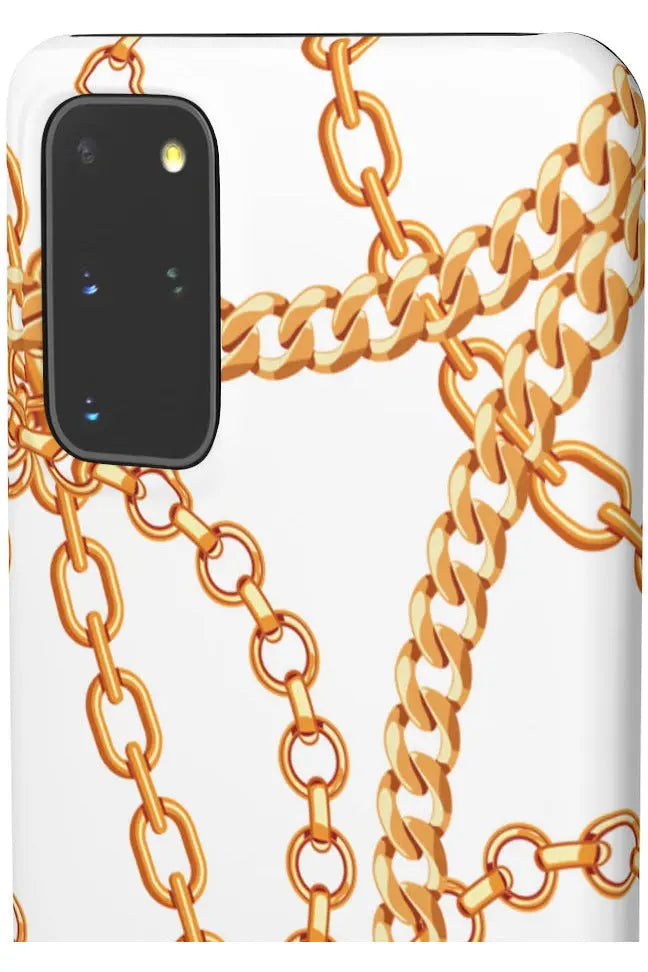 Groove Designer Collection (Chains for Days on White) Snap Phone Case