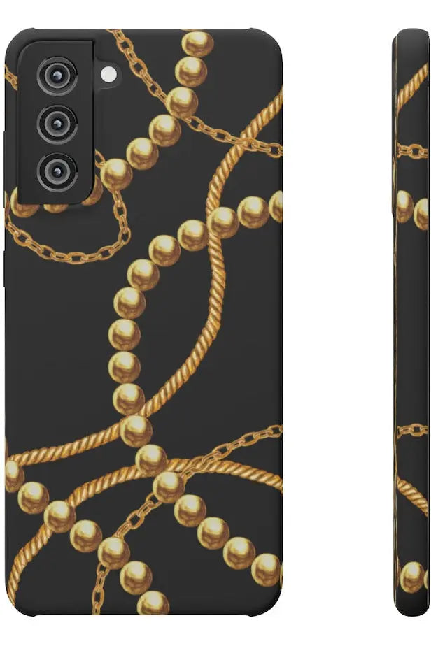 Groove Designer Collection (Gold Pearls) Snap Phone Case
