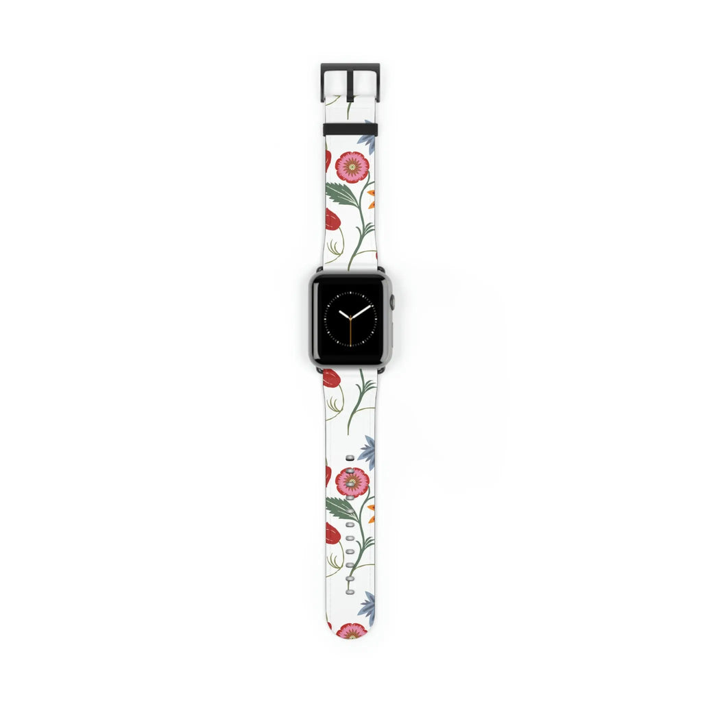  Just Bloom (Wild Flowers) Watch Band for Apple Watch Watch Bands42-45mmBlackMatte