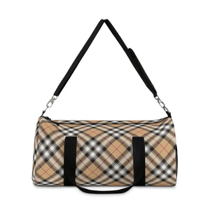  Copy of Groove Collection in Plaid (Red Stripe) Duffel Bag, Travel and Overnight Bag BagsSmall