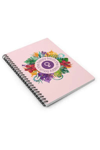 THE HAPPY BITCH (Petal Pink) Female Empowerment Spiral Notebook - Ruled Line