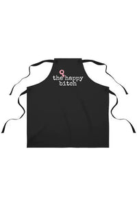 The Middle-Aged Groove THE HAPPY BITCH Black Chef's Apron