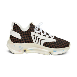Women's Black and Brown Check Mate Mesh Sneakers, Women's Athletic Shoes, Casual Sneakers Shoes  The Middle Aged Groove