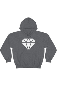 SHINE LIKE A DIAMOND (Statement Diamond) Brand Heavy Blend™ Roomy Hooded Sweatshirt