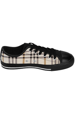 Designer Collection in Plaid (Beige) Women's Low Top Canvas Shoes