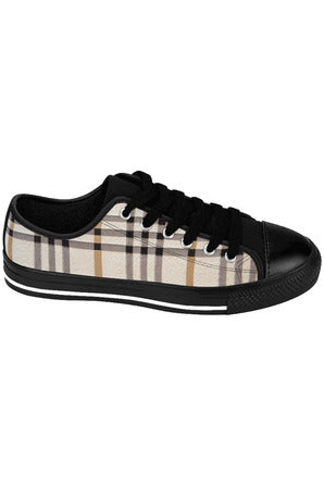 Designer Collection in Plaid (Beige) Women's Low Top Canvas Shoes